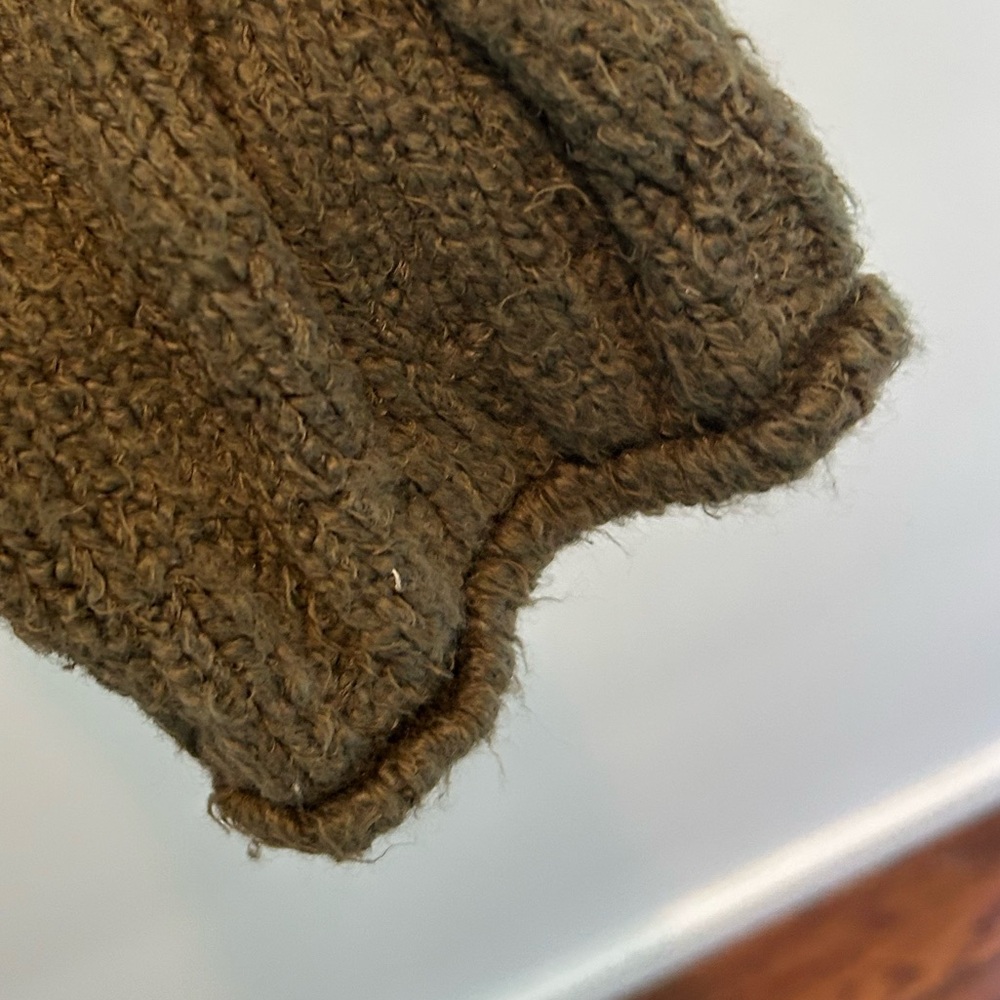 Olive Green Anthtoologie Zip up Sweater - Picture 6 of 6